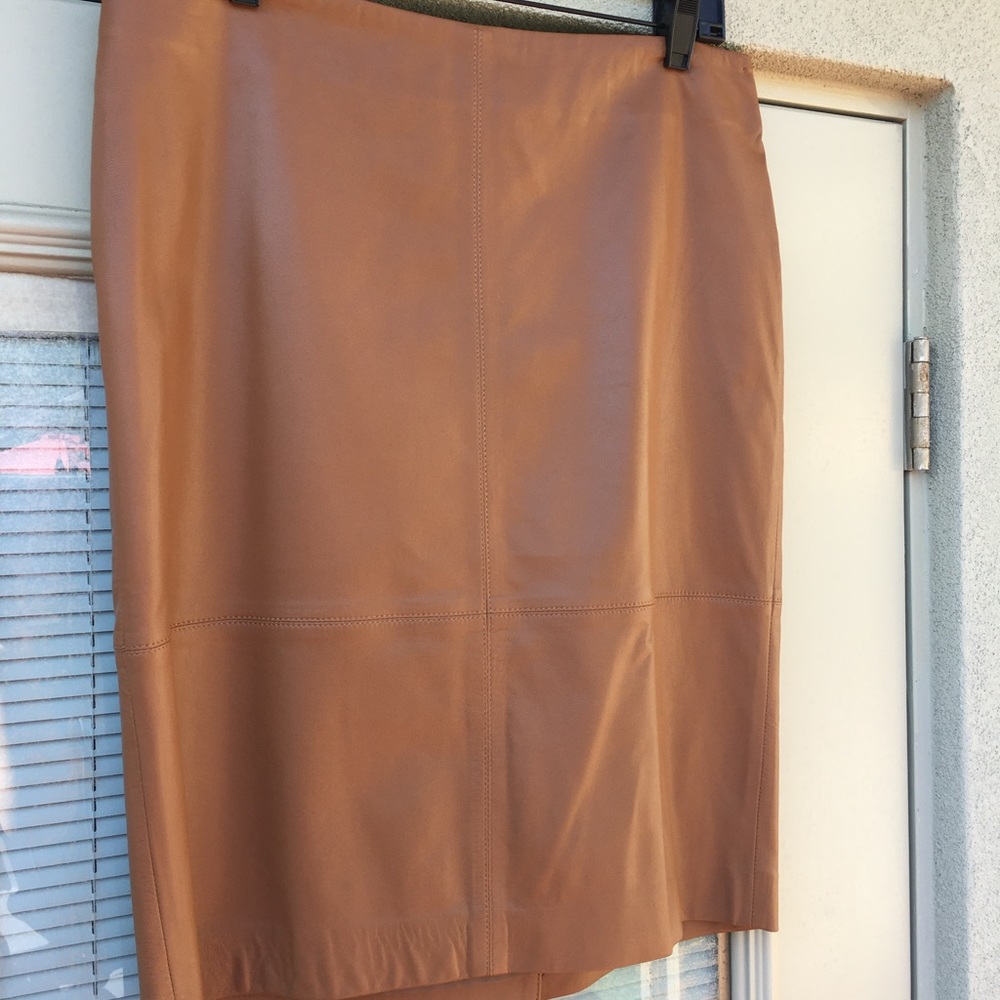 Talbots genuine leather skirt